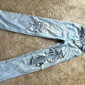 pacsun ripped mom jeans